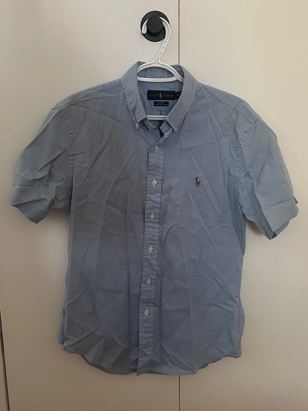 Ralph Lauren Light Blue Short-Sleeve Button-Down Shirt